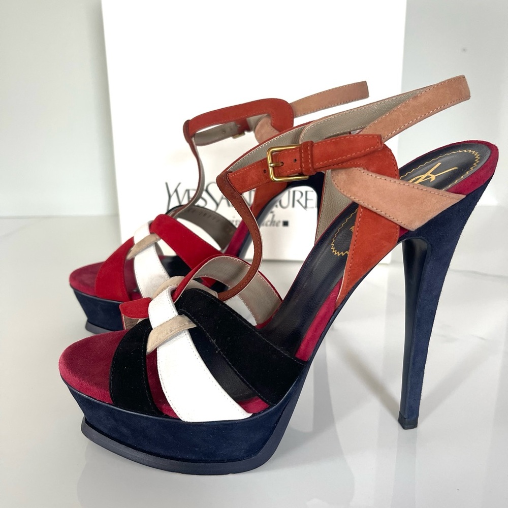 AUTHENTIC YSL TRIBUTE PLATFORM HEELS - Picture 5 of 14